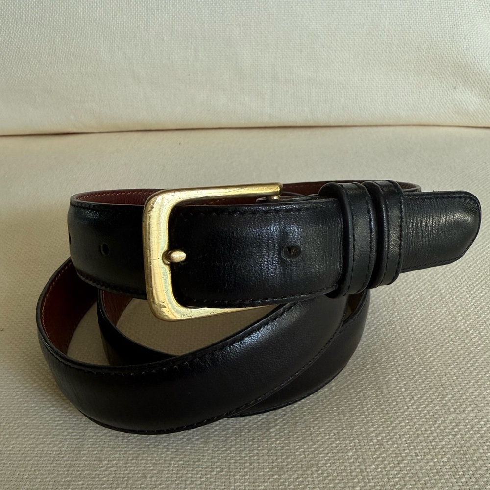 Coach 5700 Men’s Black Leather Belt Size 38/95CM - Picture 2 of 14